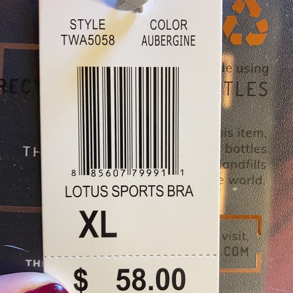 Threads 4 Thought Lotus Sports Bra- XL - Picture 4 of 4